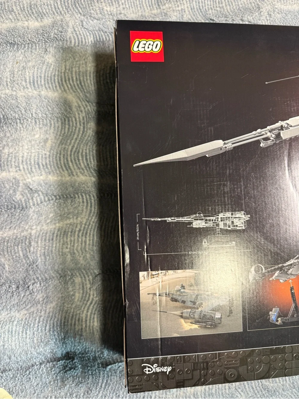 LEGO Gray and Red The Mandalorian's N-1 Starfighter Box